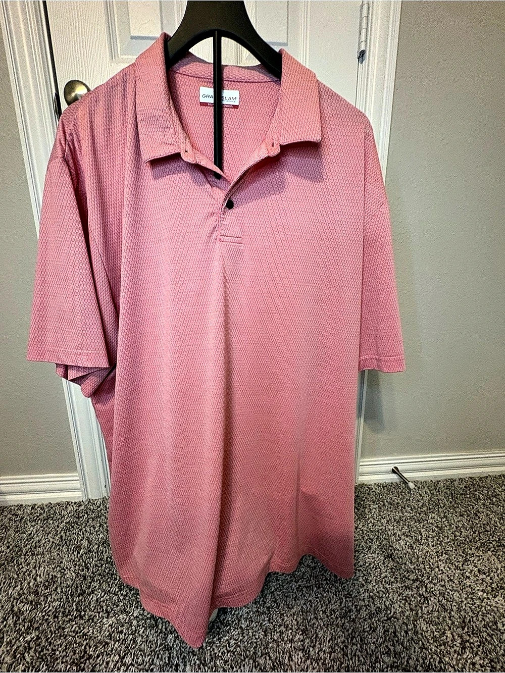 Grand Slam Polo Shirt in Pink Size XXL